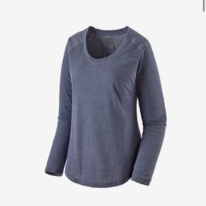 Patagonia Navy Blue Cool Trail Long sleeve